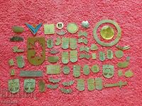 Lot of metal blanks for badges 55 pieces
