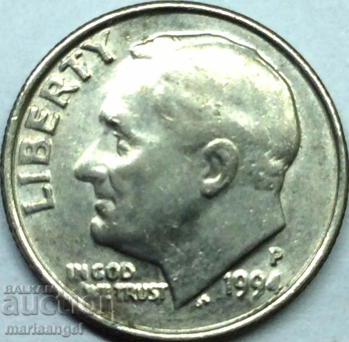 SUA 1 dime 1994 10 cenți