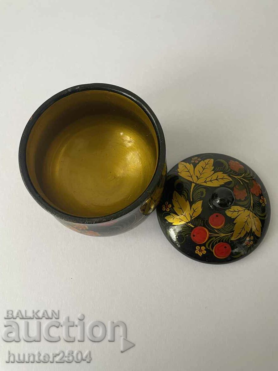 Auction  Bowl with lid - 11/8 cm, cm, USSR