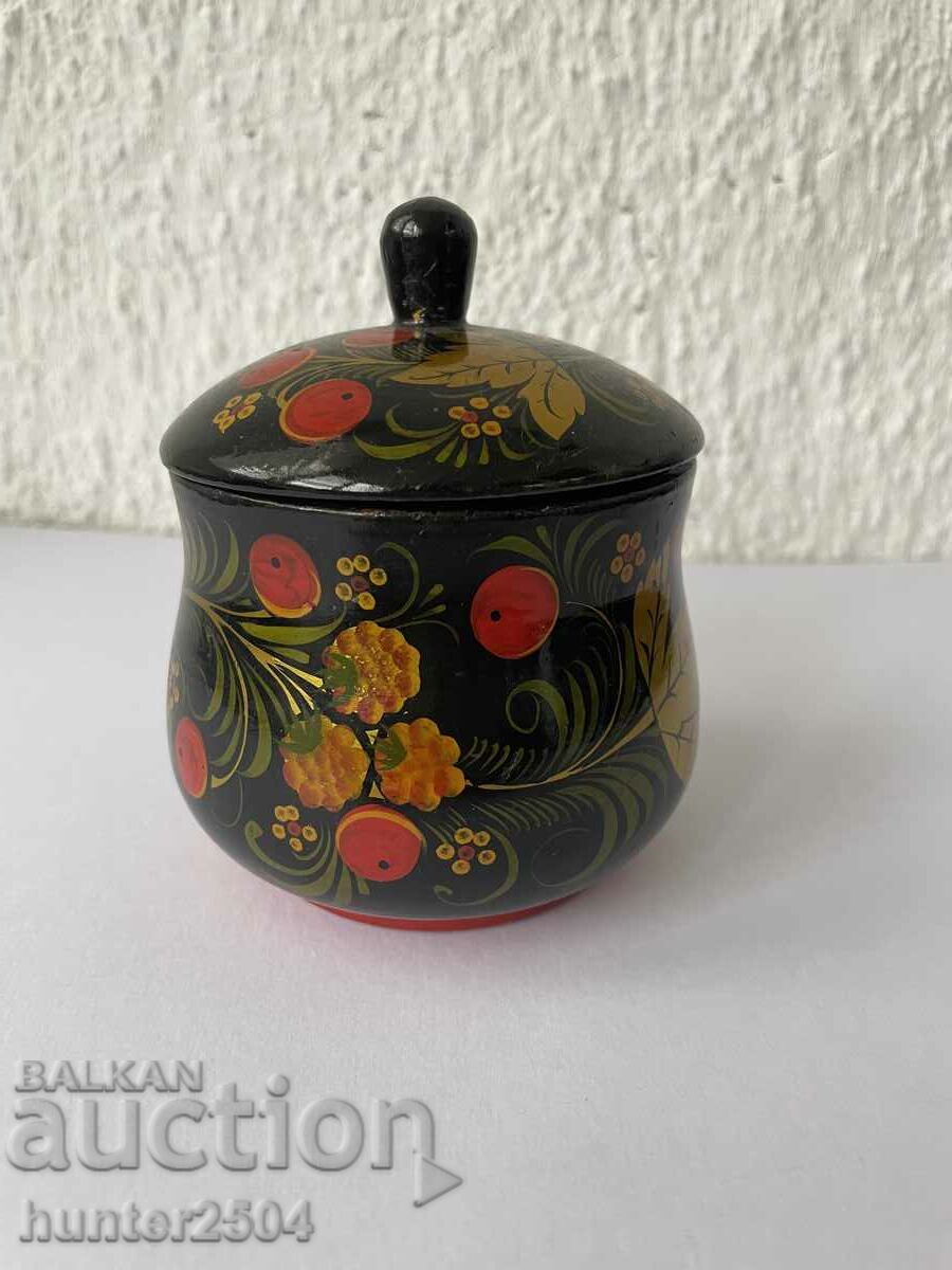 Bowl with lid - 11/8 cm, cm, USSR