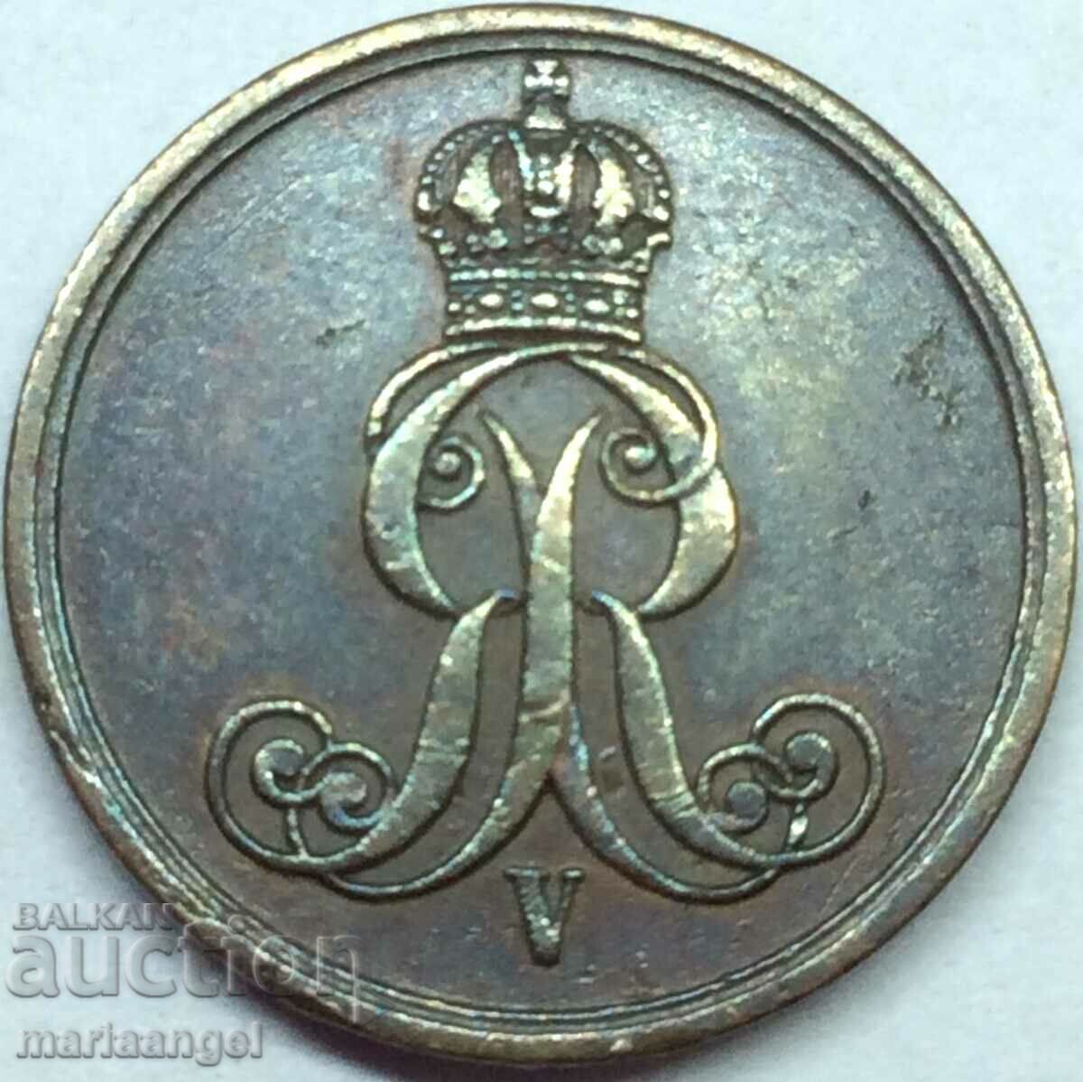 1 pfennig 1860 Germania Hanovra