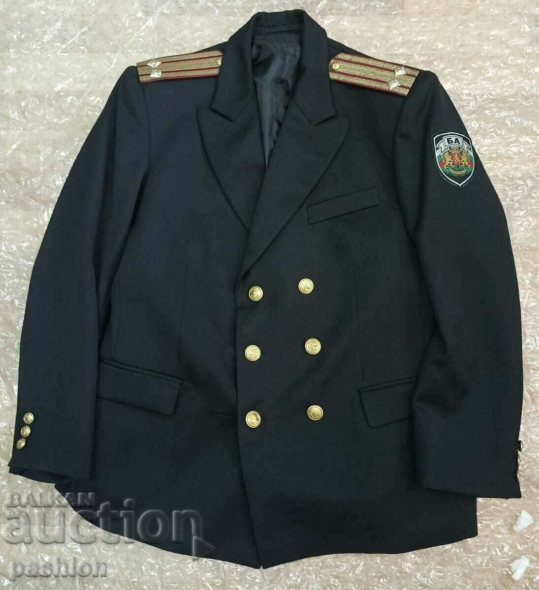 New navy jacket and gift