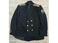 New navy jacket and gift