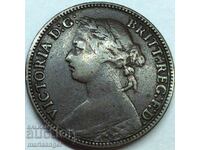 Great Britain 1 farthing 1874 H - Heaton Young Victoria