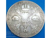 Thaler 1795 Austrian Netherlands Franz II N-Burgau silver