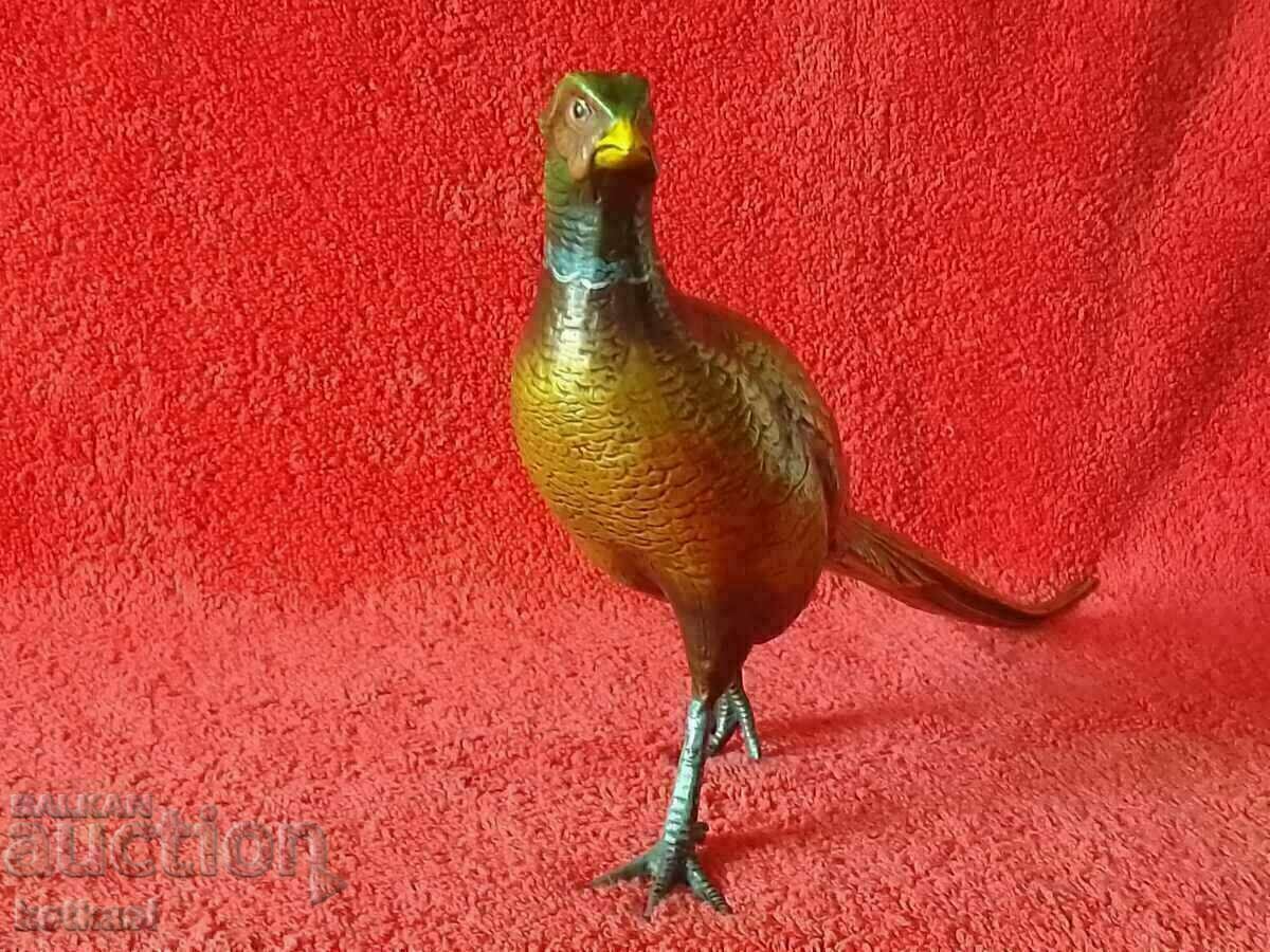Viennese bronze marked FX Bergman 1861-1936 Golden Pheasant with price 985.00 BGN | € 503.62 Viennese bronze marked FX Bergman 1861-1936 Golden Pheasant with price 985.00 BGN | € 503.62