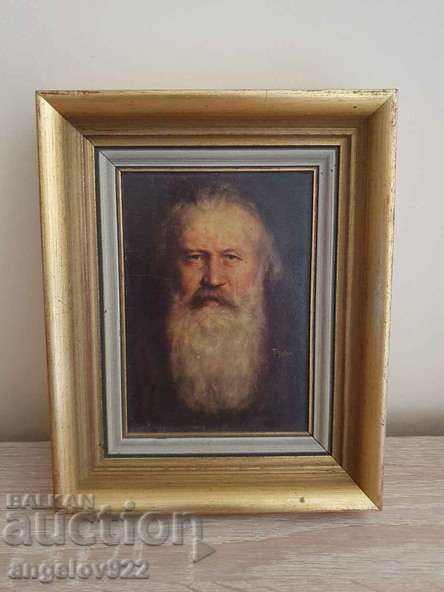 Portrait of Johannes Brahms 1833-1897.