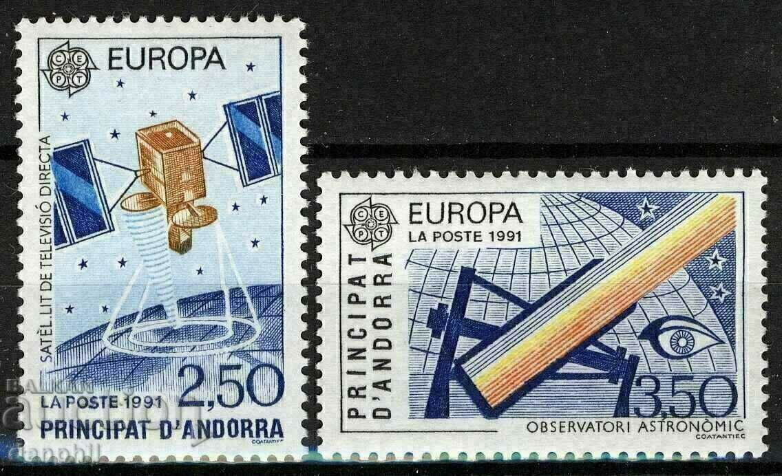 Andorra Fr. 1991 Europe CEPT (**) clean, unstamped