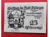 Banknote-Germany-Bavaria-Dillingen-25 Pfennig 1920