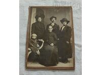 CARDBOARD FAMILY PHOTO 1913
