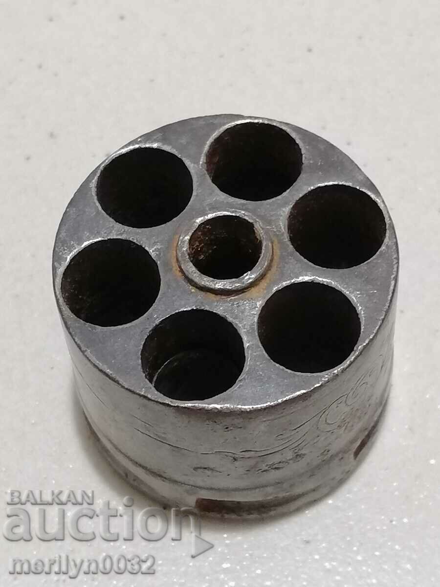 Drum for Lefoucher revolver 11mm with central fighting gun - 6 Drum for Lefoucher revolver 11mm with central fighting gun - 6