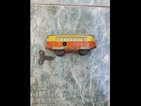 Old tin toy train Train with key