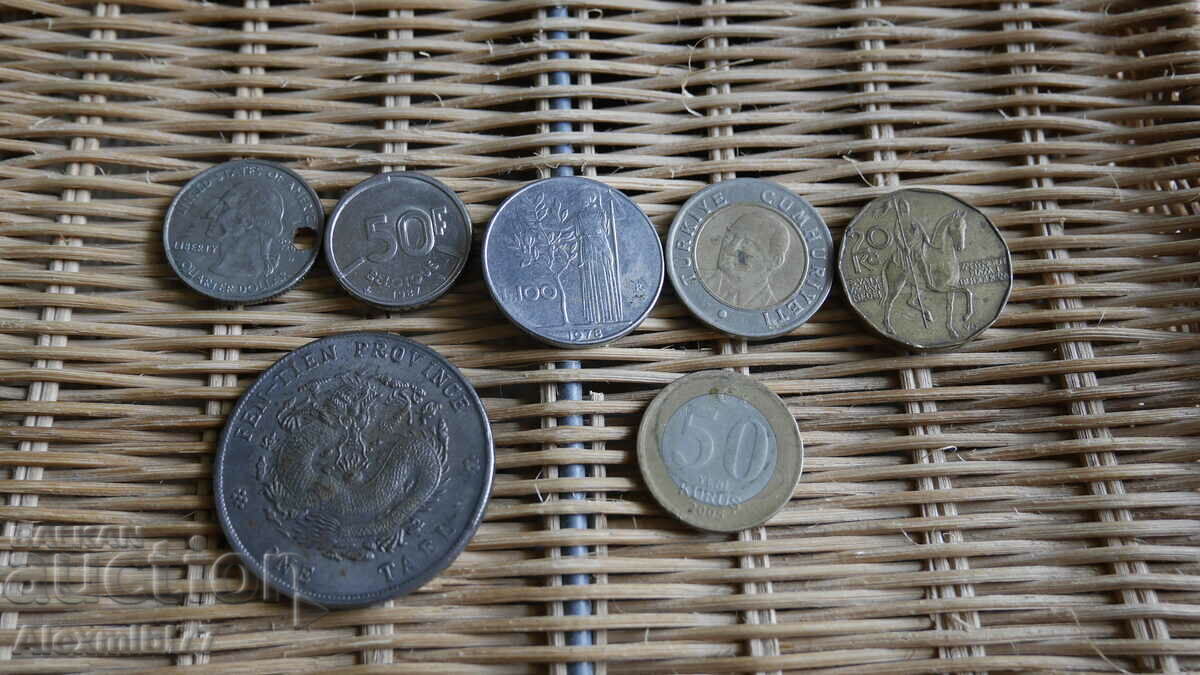 Lot de 7 monede vechi