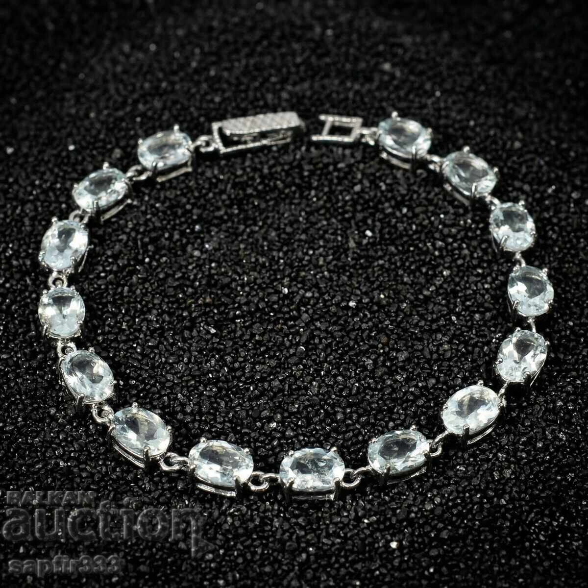 BRACĂRĂ UNISEX STILIZĂ ACVAMARIN BRACĂRĂ UNISEX STILIZĂ ACVAMARIN