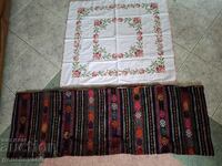 Стара възглавница и нова покривка с бродерия