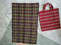 Authentic wool apron and pouch