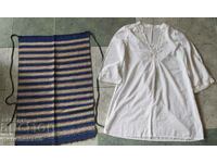 Authentic cotton woven apron and shirt