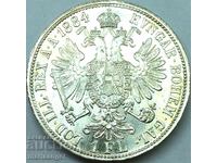 Austria 1 Florin 1884 UNC Franz Joseph Silver