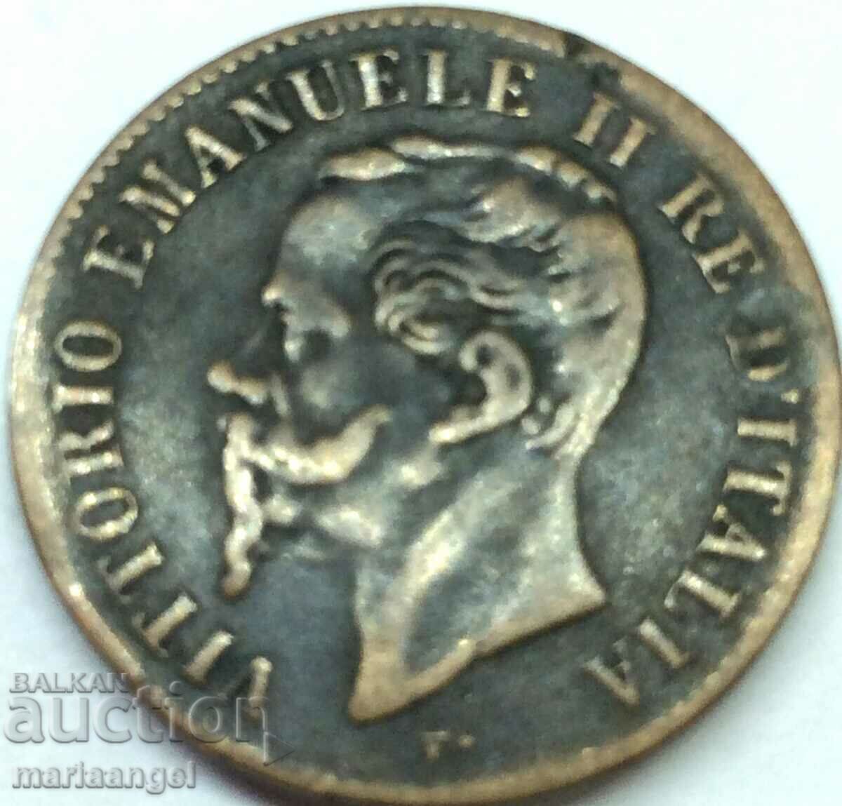 2 чентесими 1867 М Италия Милан Виктор Емануел II