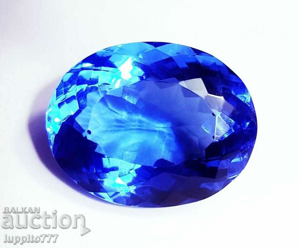 BZC!! 12.80 ct natural topaz oval facet from 1 st.!!