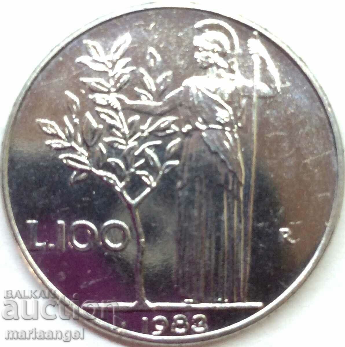 100 лири 1983 Италия