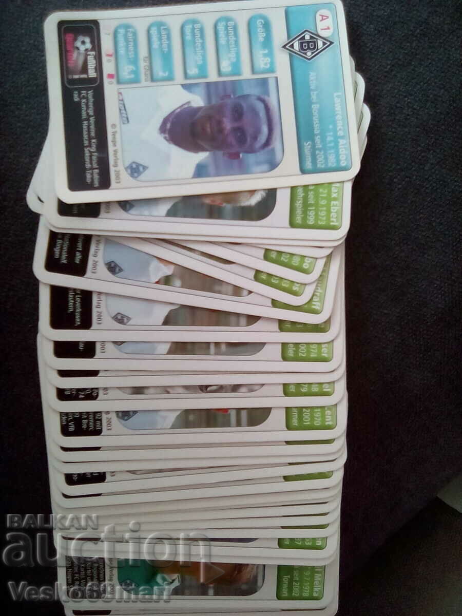 Football player cards