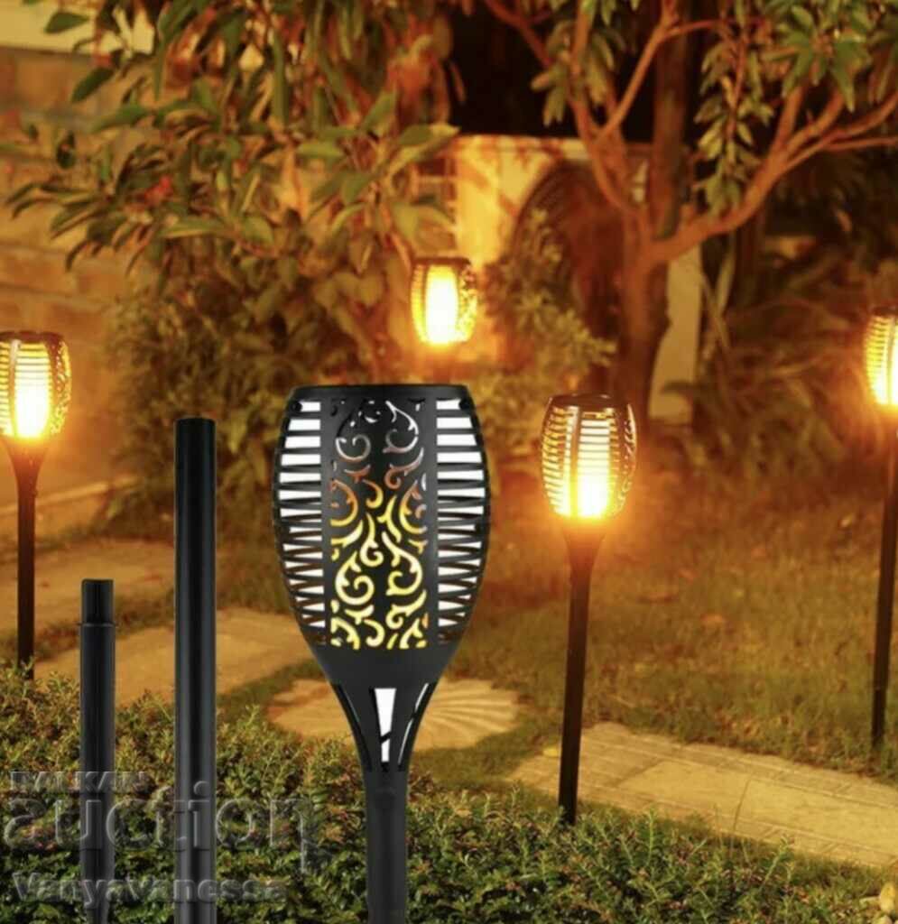 Solar flame type lamp - set of 6 pcs. Promo!