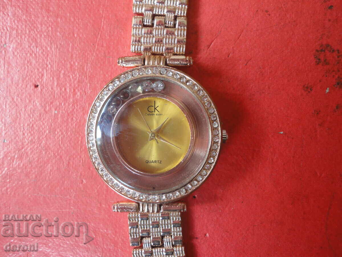 Celvin Klain 3 crystal women's watch with price 25.00 BGN | € 12.78