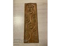 wood carving panel old large