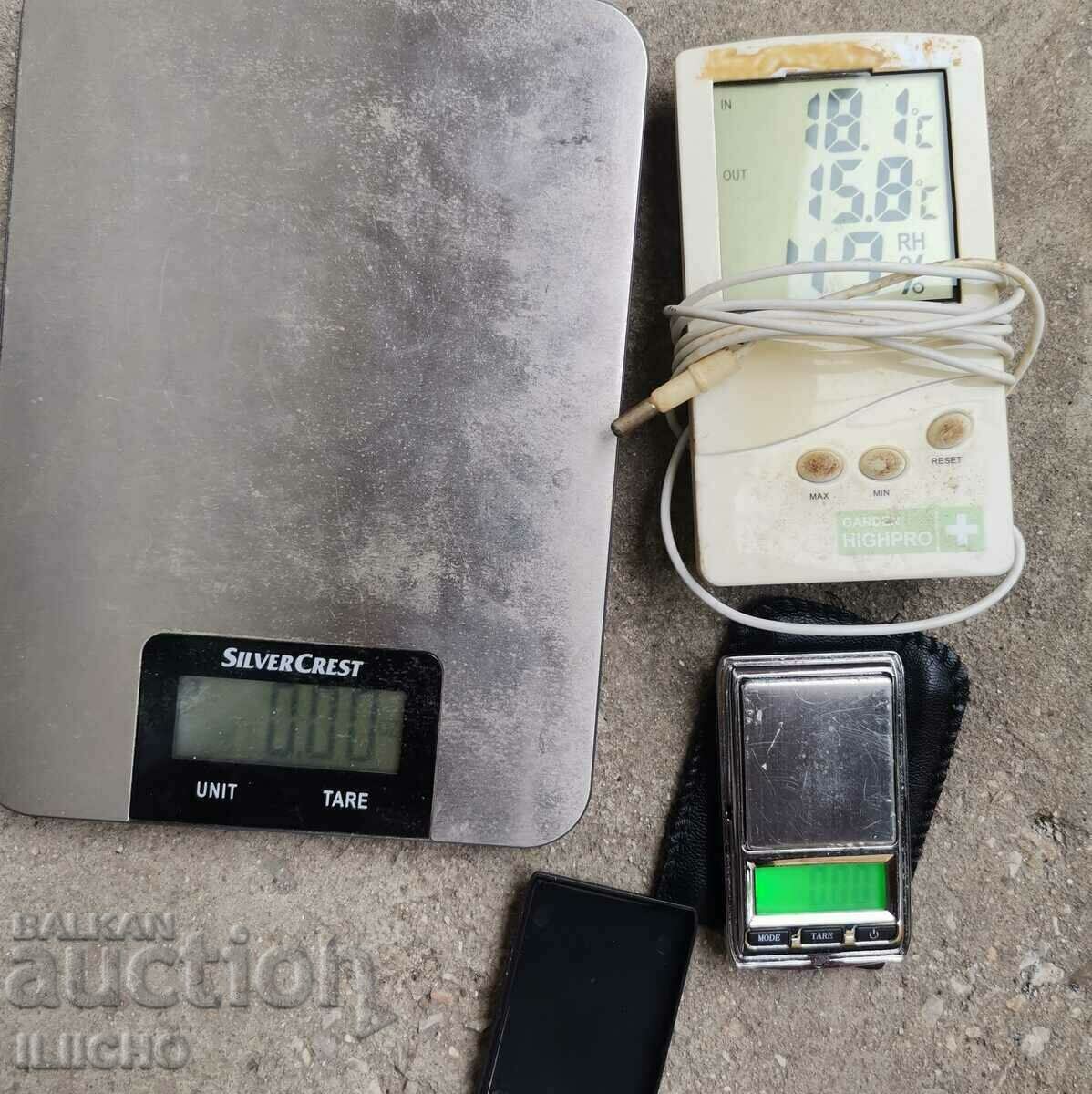2 pcs. scales + thermometer