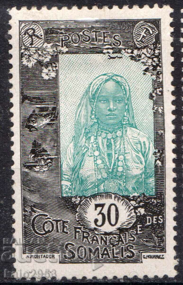 Френска Сомалия-1915-Редовна-Сомалийско момиче,MLH