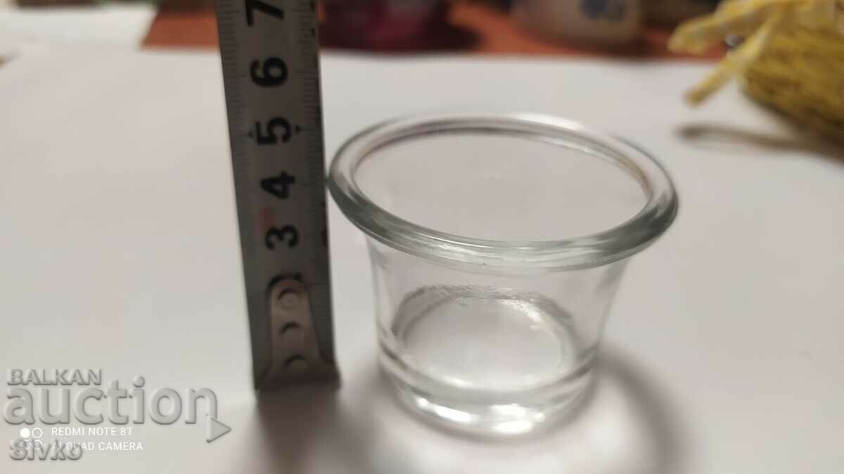 Candlestick glass with price 0.99 BGN | € 0.51 Candlestick glass with price 0.99 BGN | € 0.51