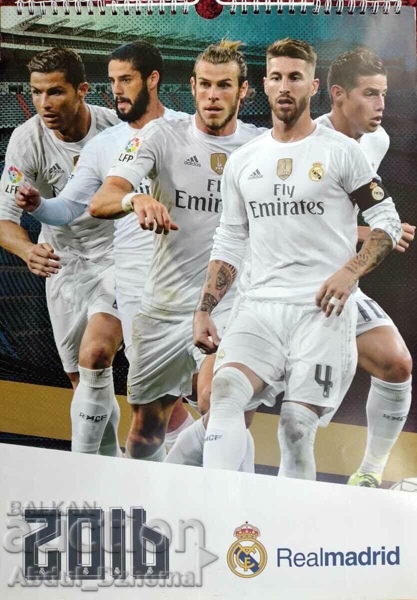 Calendarul cu mai multe foi Real Madrid 2016