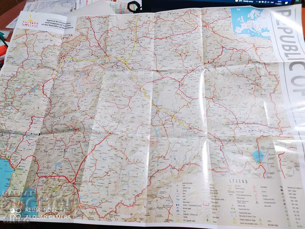 Auction Map of Macedonia with photos Auction Map of Macedonia with photos