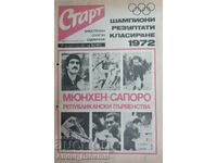 Start newspaper - application for the Olympic Games - 1972.