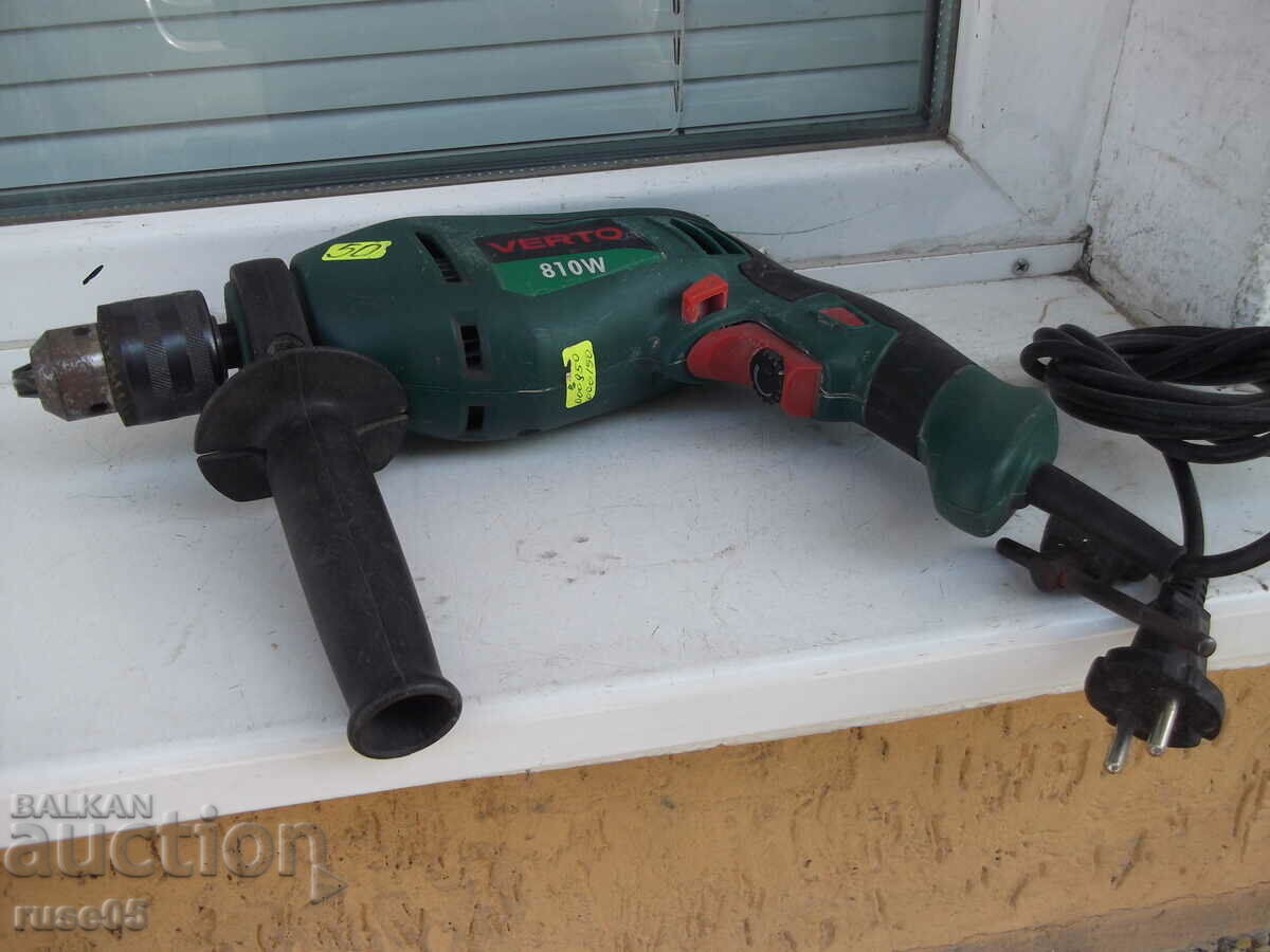 Auction Drill "VERTO - 50G512" working Auction Drill "VERTO - 50G512" working