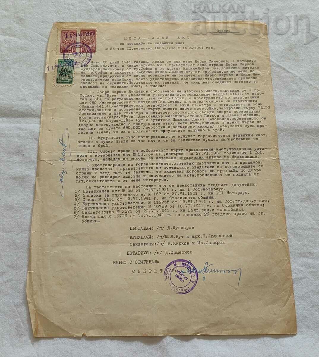 NOTARIAL DEED OF PURCHASE-SALE COPY