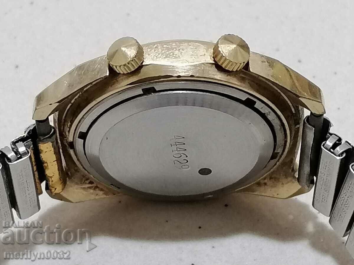 Auction Flight wristwatch with gold plating, 5 microseconds, NOT WORKING Auction Flight wristwatch with gold plating, 5 microseconds, NOT WORKING