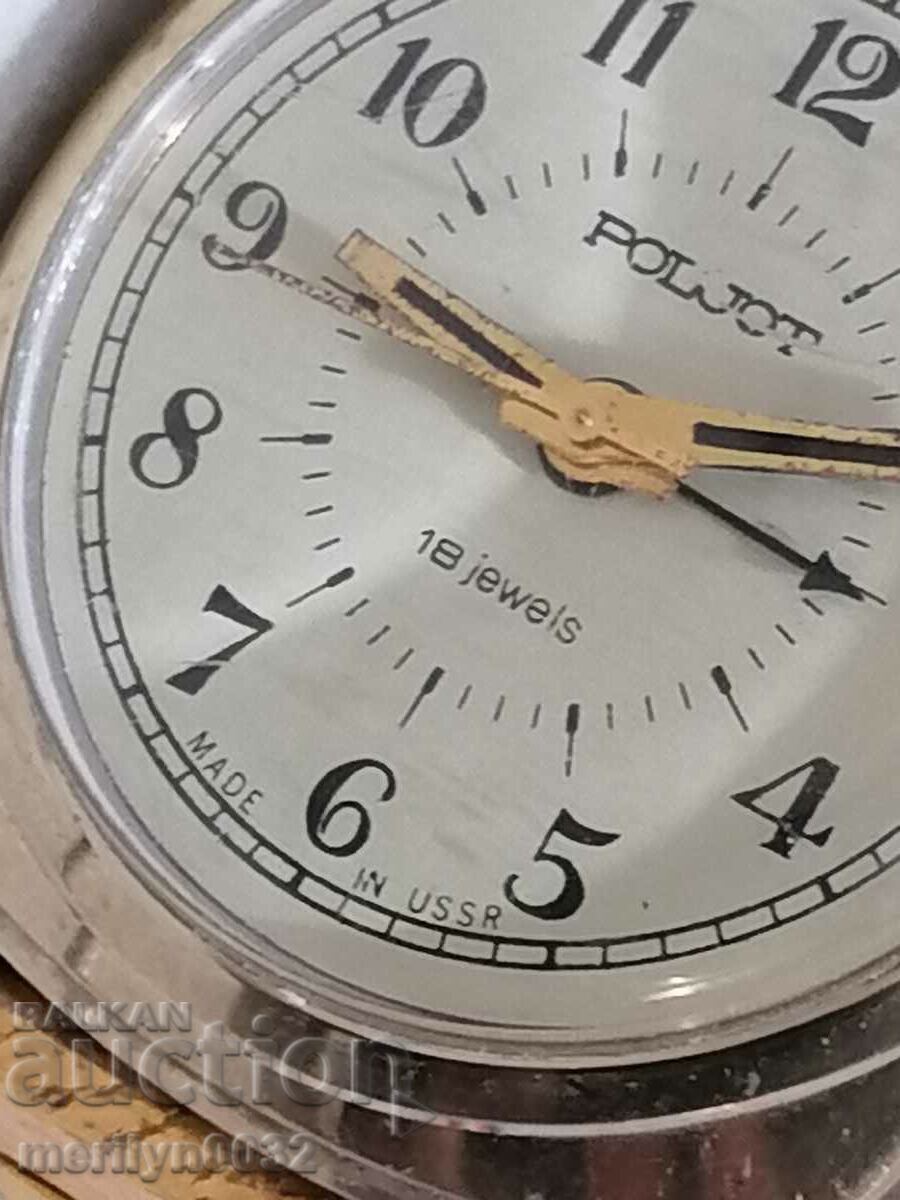 Flight wristwatch with gold plating, 5 microseconds, NOT WORKING - 6 Flight wristwatch with gold plating, 5 microseconds, NOT WORKING - 6