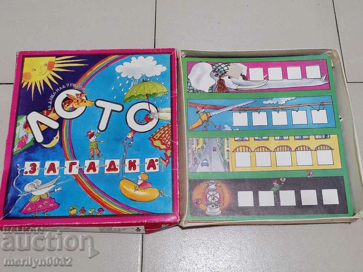 Παιδικό παιχνίδι Lotto Riddle με τιμή 62.00 BGN | € 31.70 Παιδικό παιχνίδι Lotto Riddle με τιμή 62.00 BGN | € 31.70