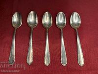 Spoons with markings (5 pieces), EXTRA PRIMA N.S. ALP.