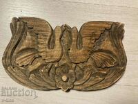 wood carving panel old