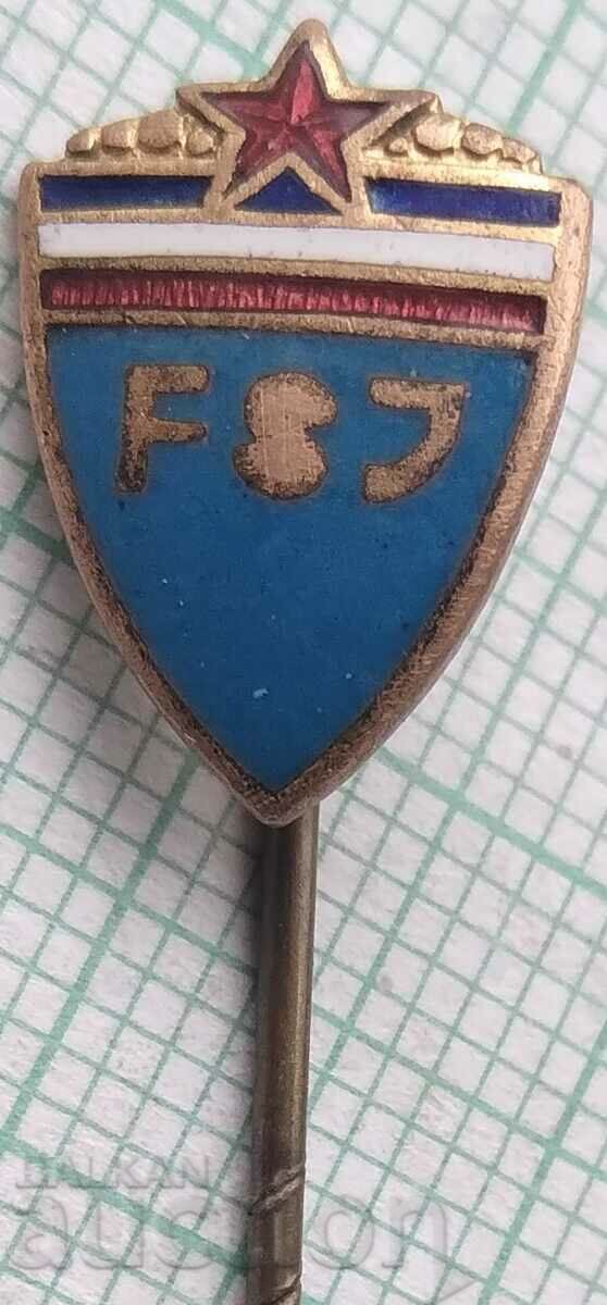 15787 Badge - Football Federation Yugoslavia - enamel