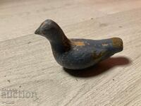 Old ceramic whistle ocarina bird rooster