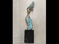 Georgi Dimov Brass sculpture Winds 29cm.