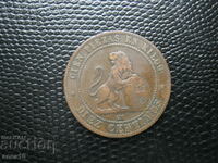 Spania 10 centavos 1870