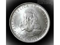 500 Lire, Ιταλία - 1982 Silver, Galileo Galilei.