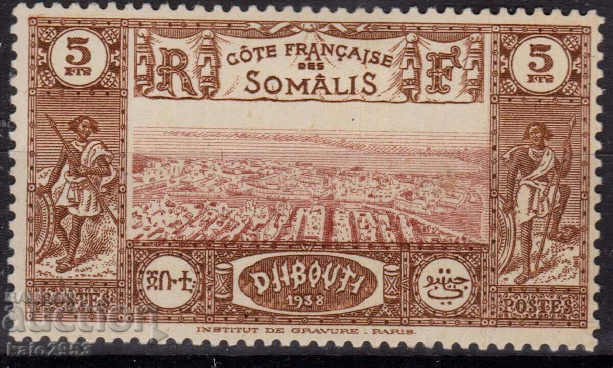 Somalia franceză-1938-Regular-View din Djibouti,MLH