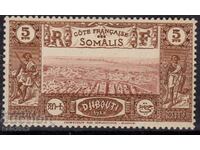 French Somalia-1938-Regular-View from Djibouti,MLH