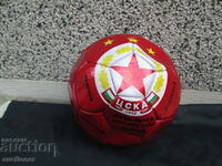 ABOUT DIAN NACHEV OF THE CSKA FOOTBALL PLAYERS OLD SOCCER BALL